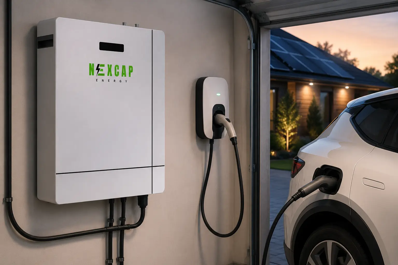 How Wall Mounted Home Batteries Work with EV Chargers